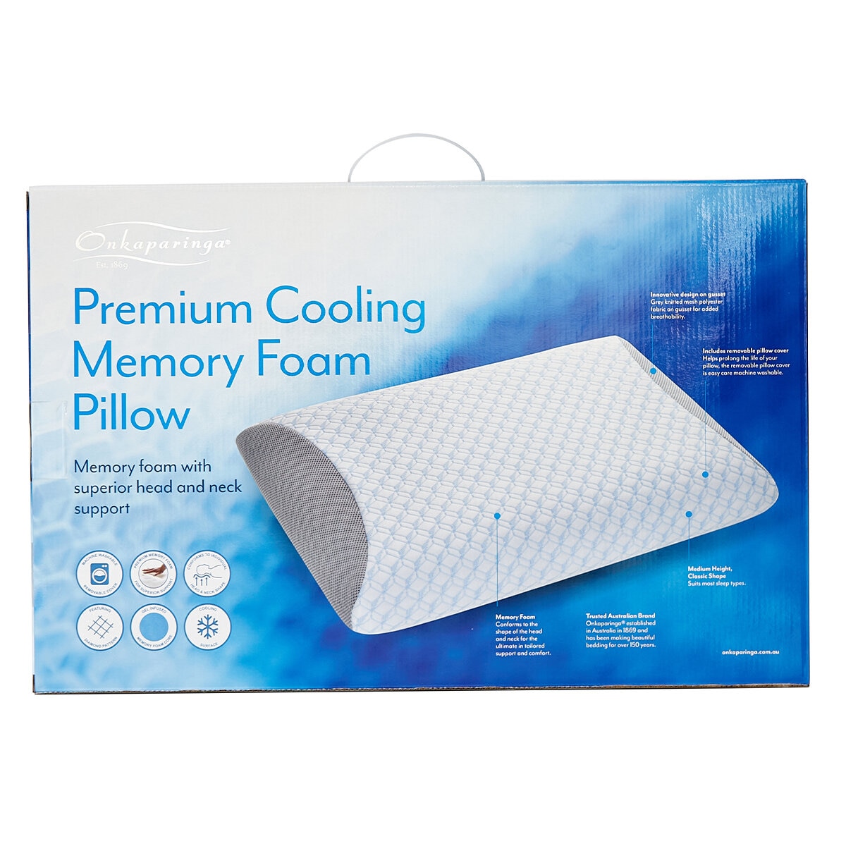 Onkaparinga Cooling Pillow 60 x 40 x 12 cm Onkaparinga Cooling Pillow 60 x 40 x 12 cm