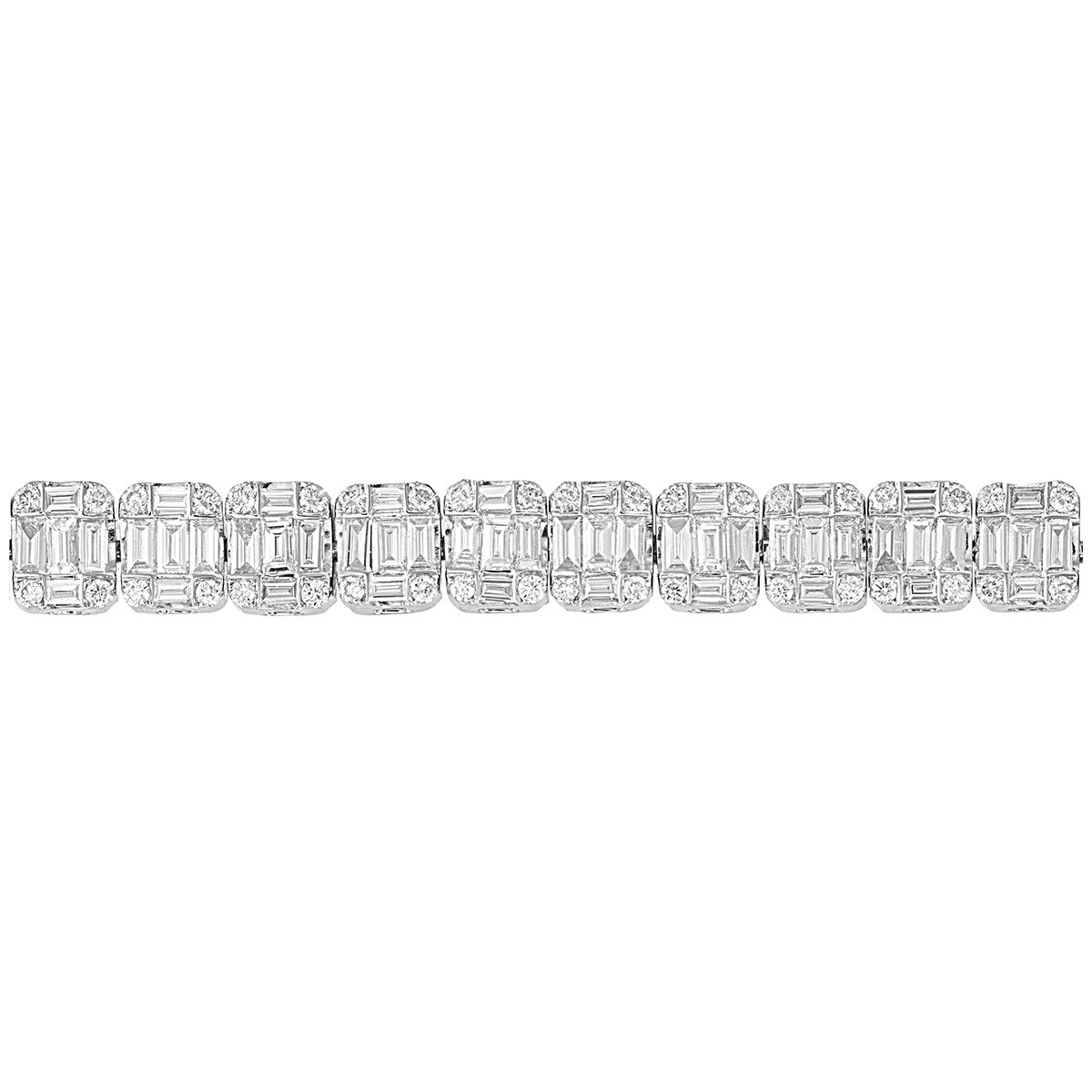 18KT White Gold 3.25ctw Diamond Bracelet Costco Australia