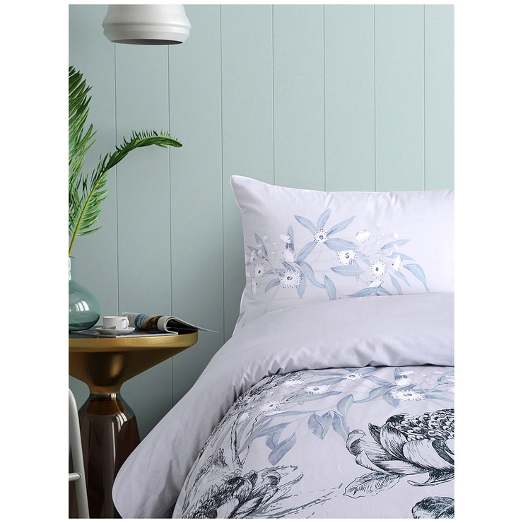 Onkaparinga 3 Piece Quilt Cover Set Queen Eucalyptus