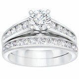 Platinum VS2 I 1.70ctw Round Diamond .70ctw Centre Bridal Set Platinum VS2 I 1.70ctw Round Diamond .70ctw Centre Bridal Set