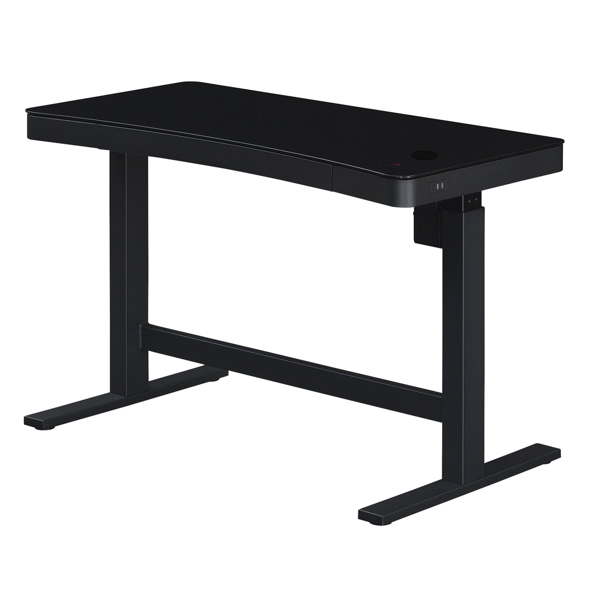 Tresanti Black Adjustable Height Desk with Wireless Charging