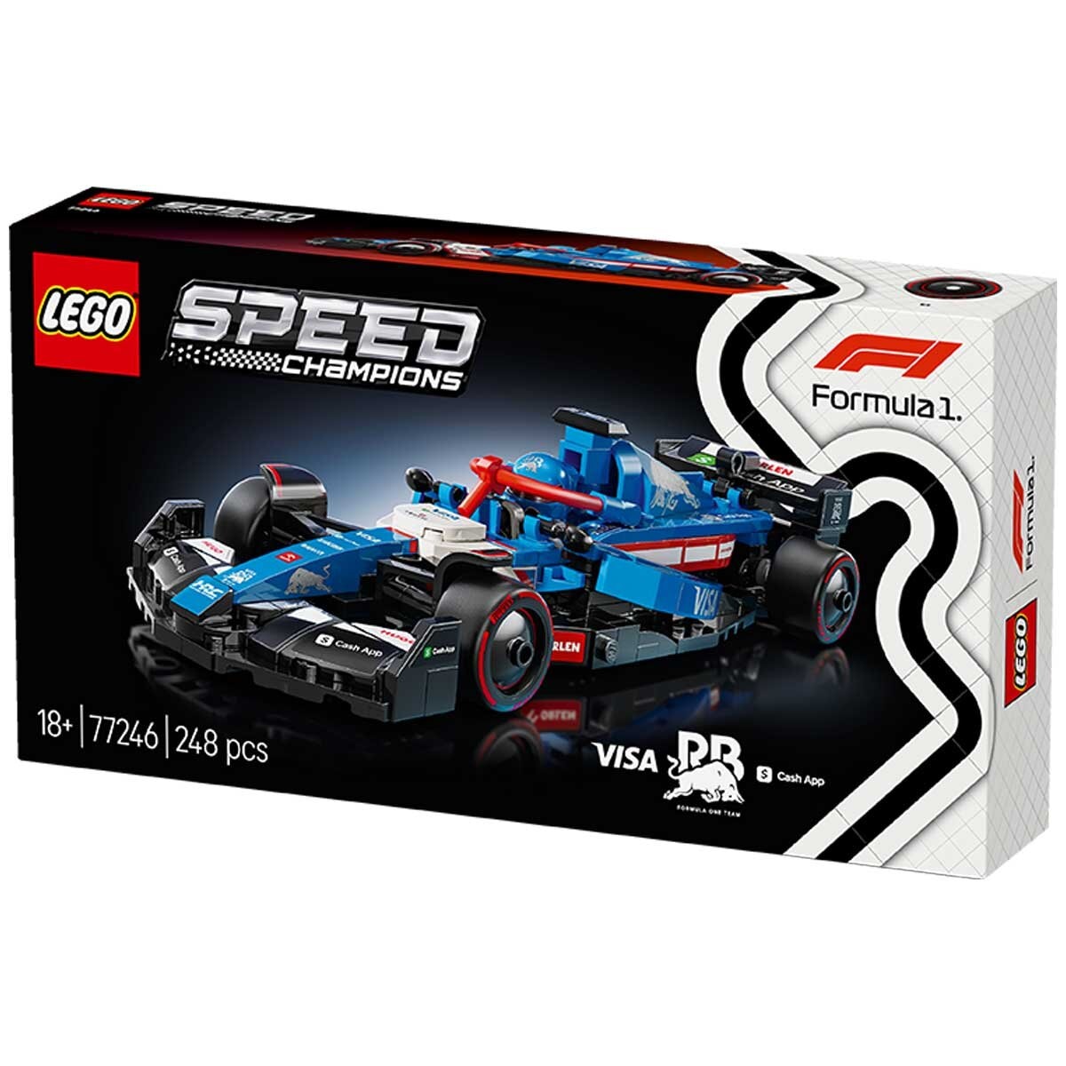 LEGO Speed Champions Visa Cash App RB VCARB 01 F1 Race Car 77246