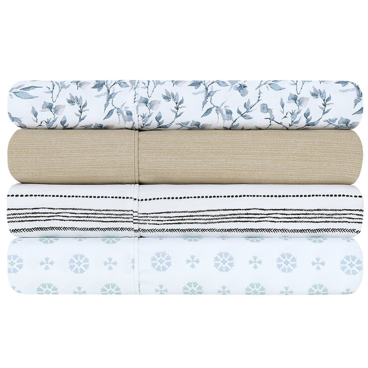 South Point Home Fashions Poly Flannel Sheet Set 6 Piece Queen