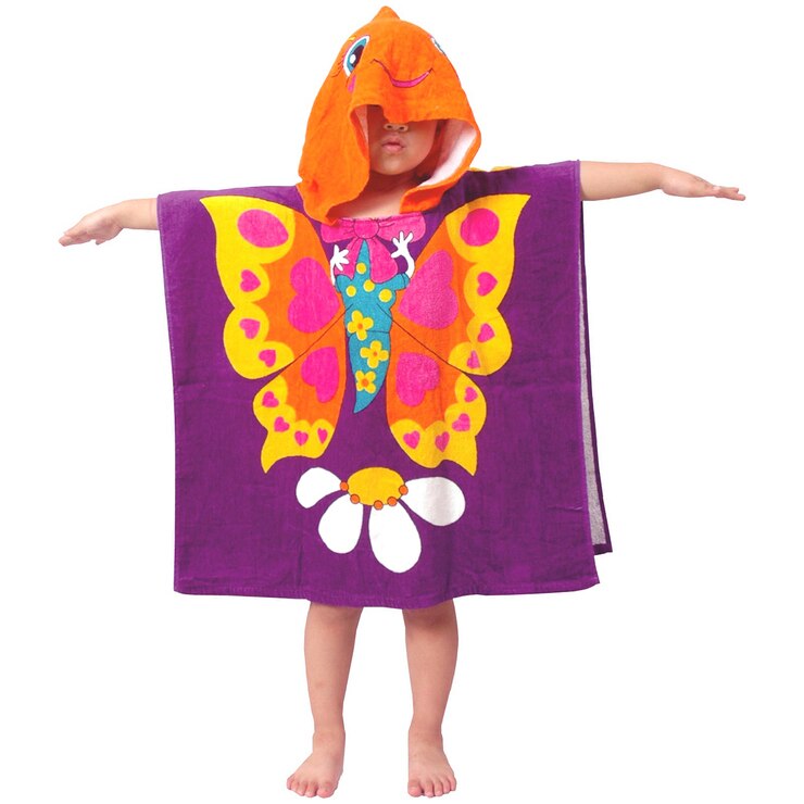 Ramesses Kids' Beach Towel Poncho Butterfly Costco Australia