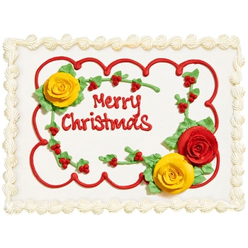 Christmas Flower Cake