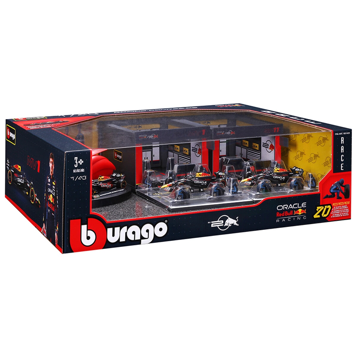 Burago 143 Formula One Racing Deluxe Paddock RedBull