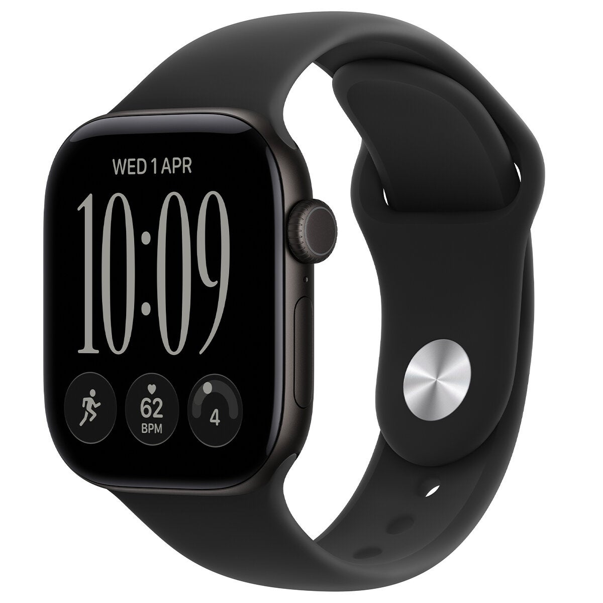 Apple Watch Series 12 GPS 42mm Black Aluminium Case with Black Sport Band - S/M Apple Watch Series 12 GPS 42mm Black Aluminium Case with Black Sport Band - S/M