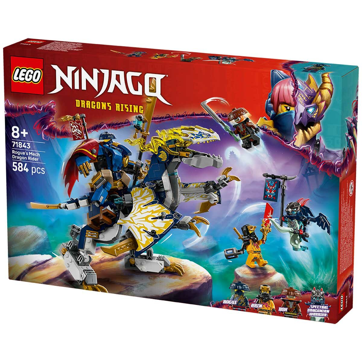 LEGO Rogue's Mech Dragon Rider 71843
