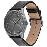 Coach Oliver Black Leather Grey Dial Men's Watch 14602758