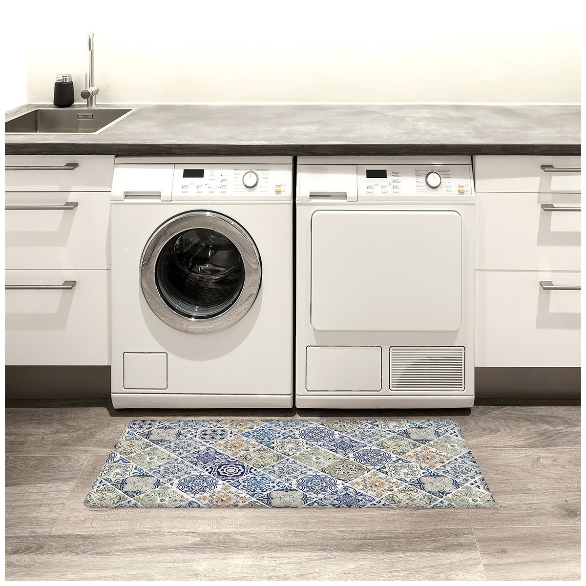 Comfort Chef Beveled Kitchen Mat - Tiles