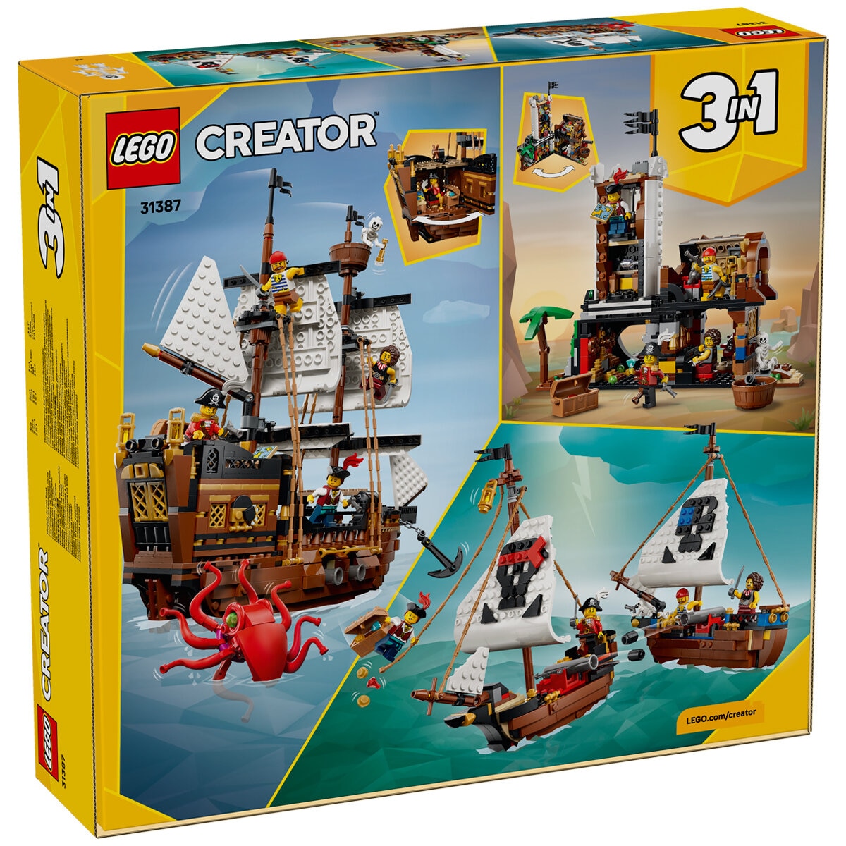 LEGO Creator 3 in 1 Iconic Pirate Ship Building Set 31387 LEGO Creator 3 in 1 Iconic Pirate Ship Building Set 31387