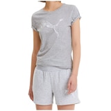 Puma-Women's Graphic Logo Tee - Grey