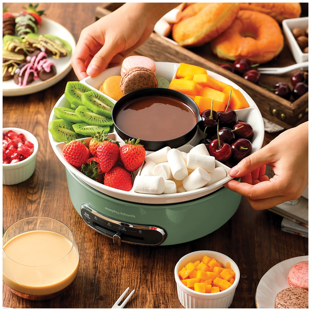 Morphy Richards Round Multifunction Pot - Green