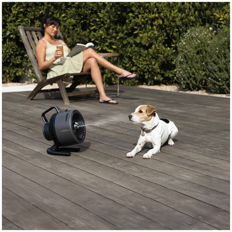 Shark FlexBreeze HydroGo Misting Portable Fan Dark Grey FA052QANZ