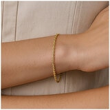 18KT Yellow Gold Hollow Rope Bracelet 2g