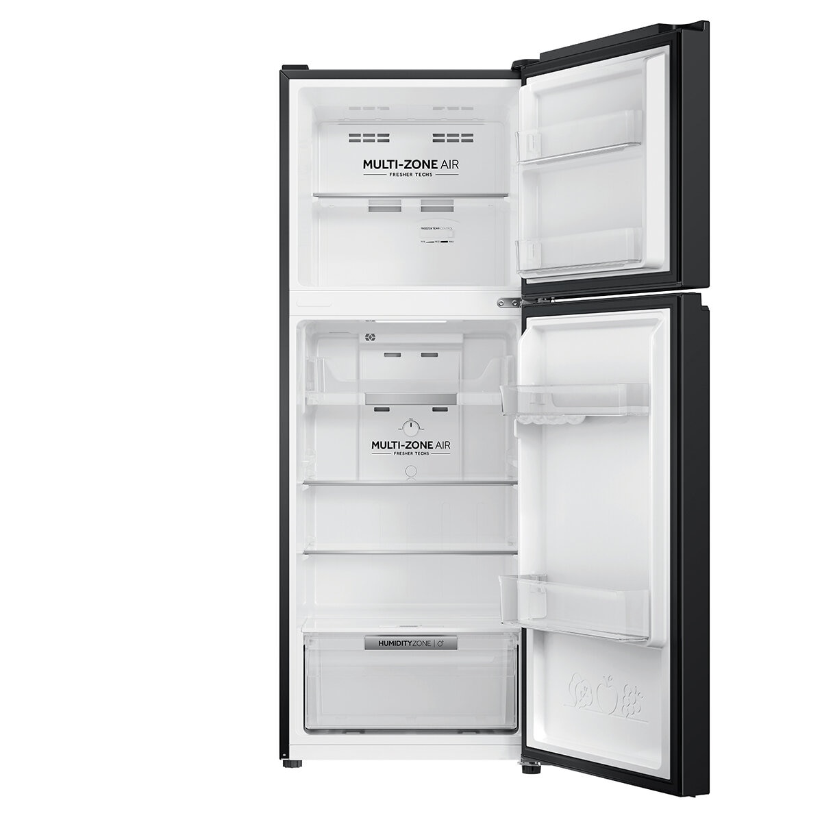 Haier 208L 300 Series Refrigerator Top Freezer Black HRF210TG
