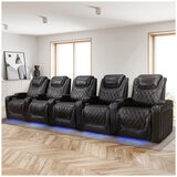 Valencia Home Theatre Oslo Edition 5 Seater Dark Chocolate