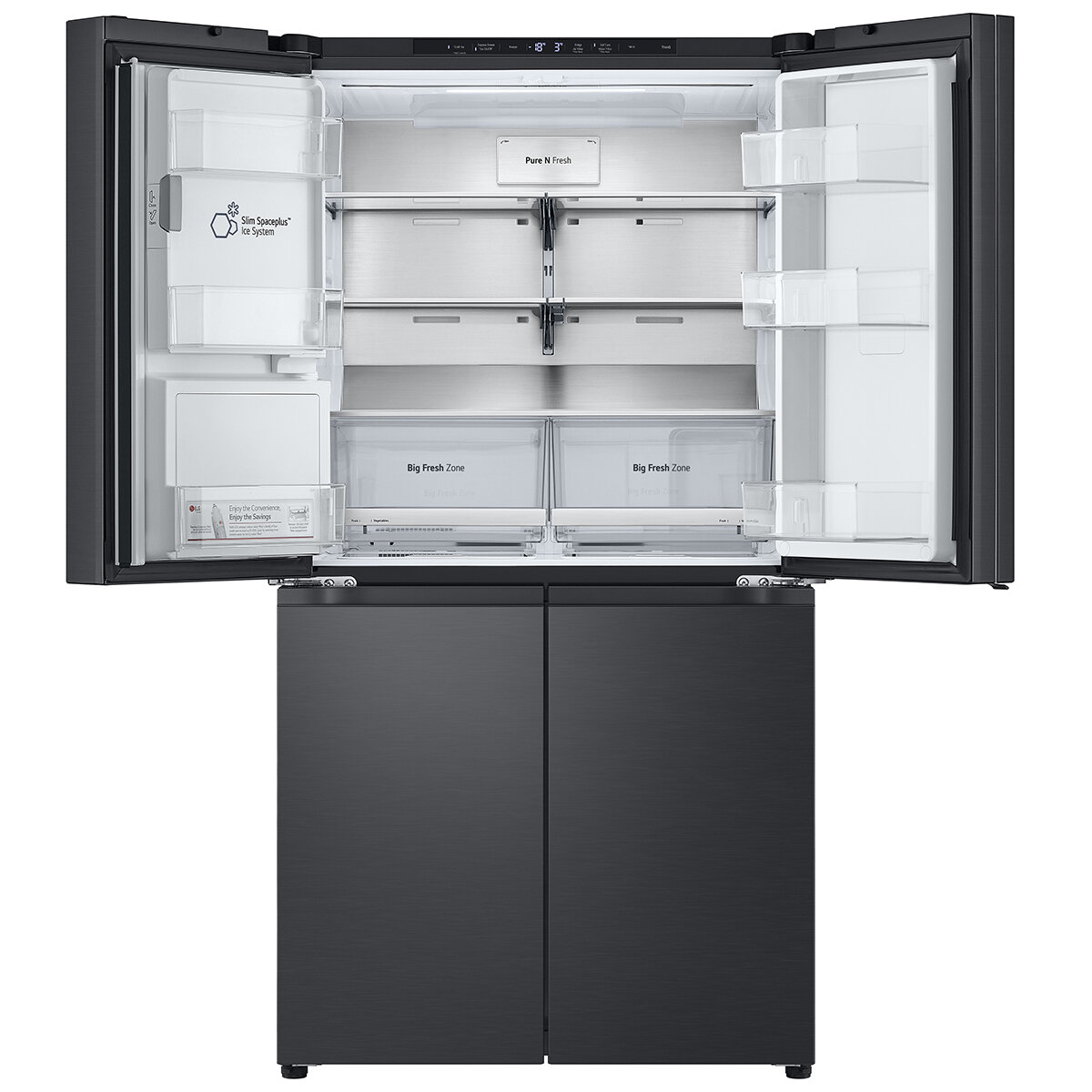 LG 638L French Door Fridge Matte Black GF-D700MBLC