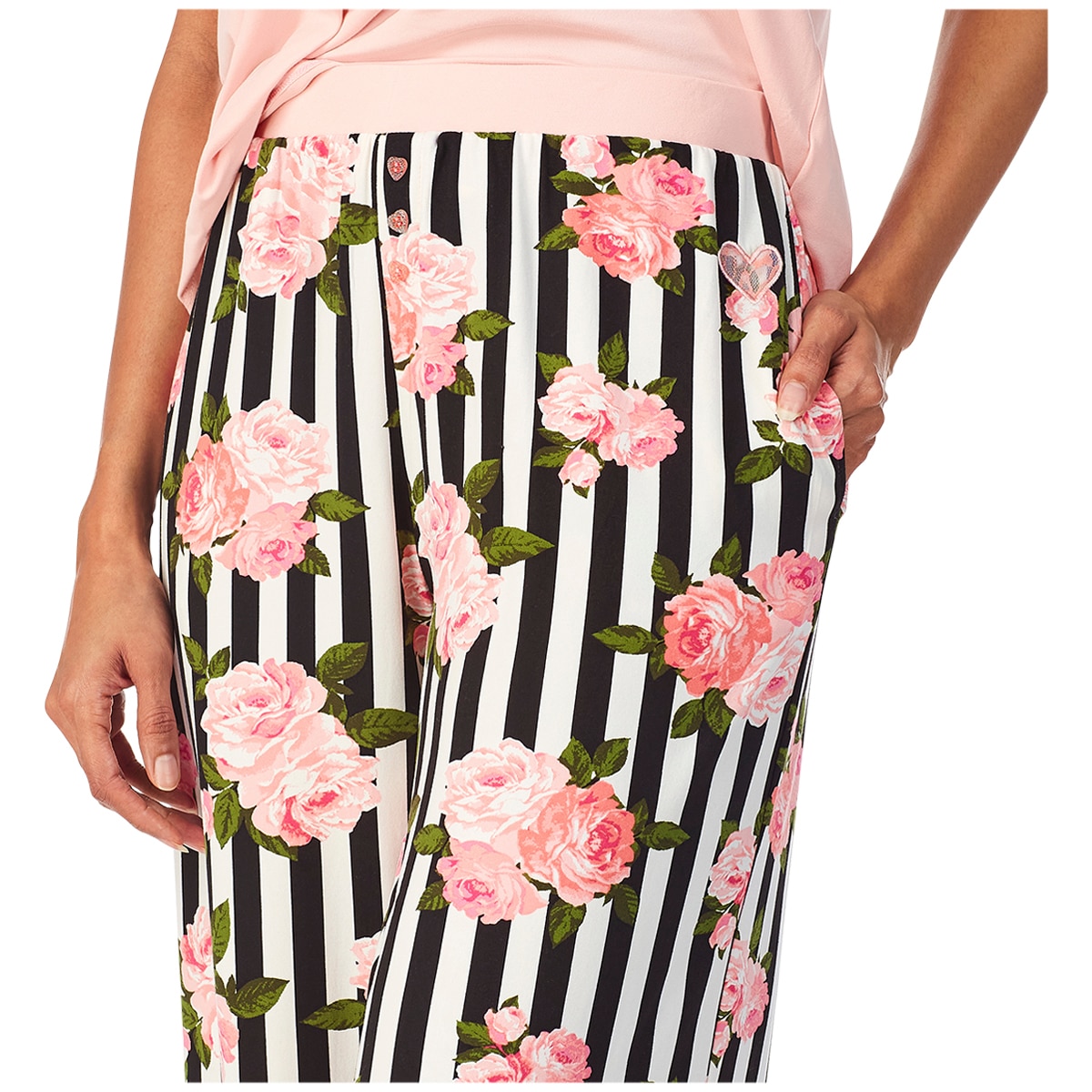 Betsey Johnson 3 Piece PJ Set - Pink