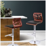 Artiss Black Elisa Barstool 2 Pack