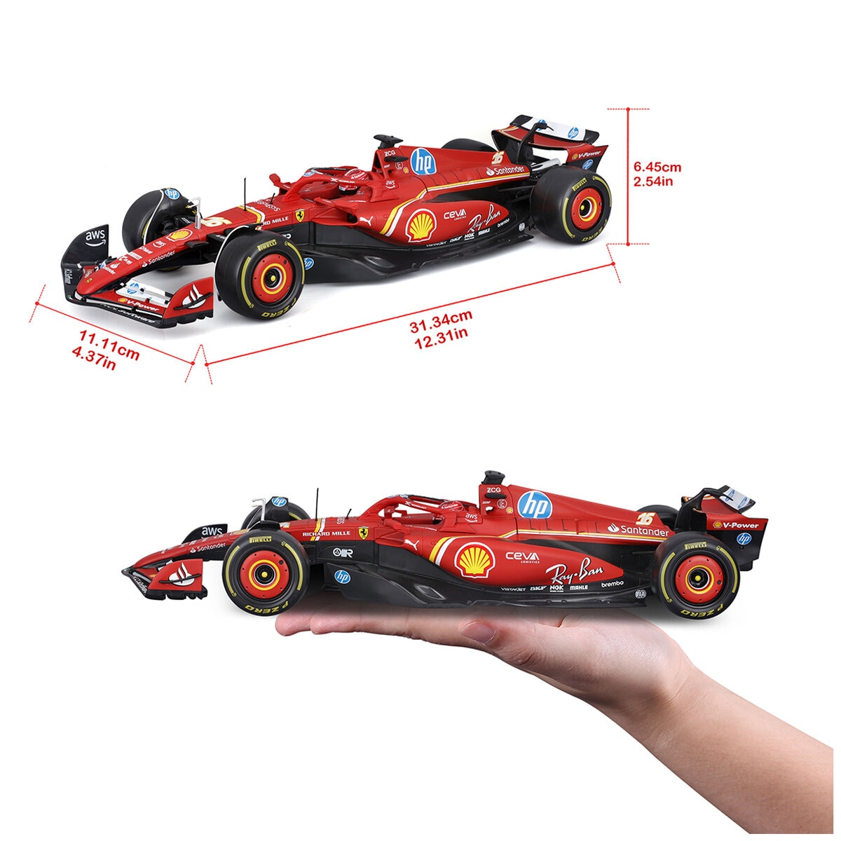 Maisto 1:18 Scale Formula 1 Diecast Cars Ferrari SF-24 2024 Charles Leclerc Maisto 1:18 Scale Formula 1 Diecast Cars Ferrari SF-24 2024 Charles Leclerc