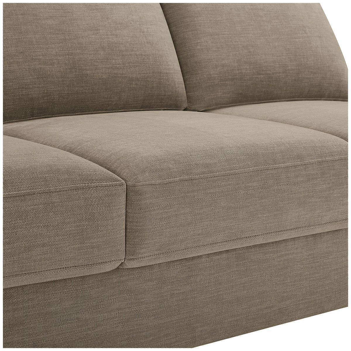 Thomasville Caler 3 Piece Fabric Sectional with Sleeper and Storage Seat