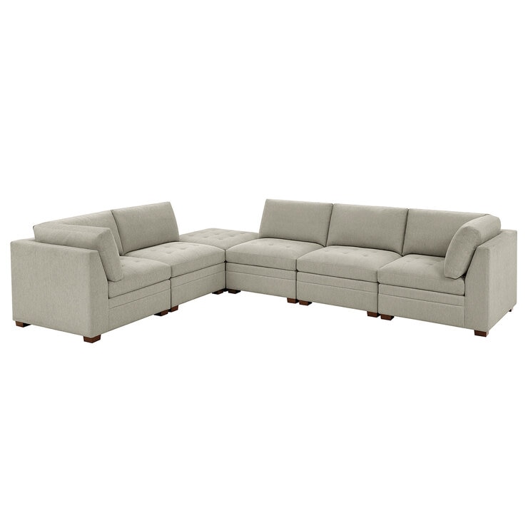 Thomasville 6 Piece Modular Fabric Sectional Thomasville 6 Piece Modular Fabric Sectional