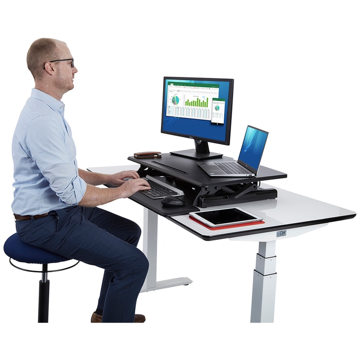 Seville Classics airLIFT PRO Pneumatic Desk Riser Costco Australia