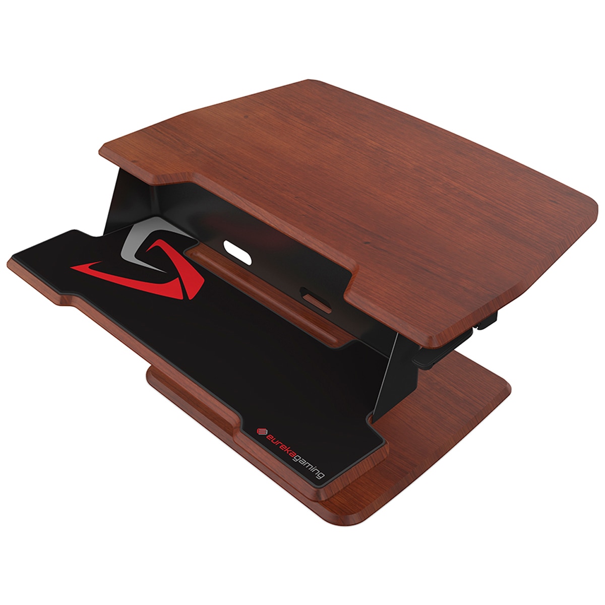 Eureka Ergonomic Height Adjustable Sit Stand Desk 31 Inch - Cherry