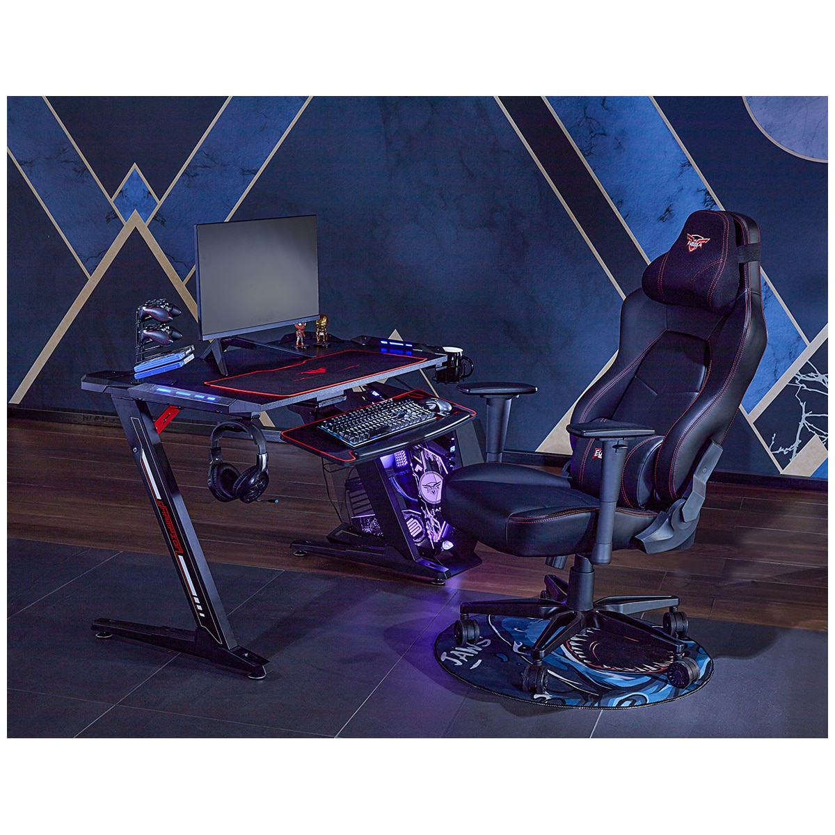 Eureka Ergonomic Z1-S lack Gaming Desk