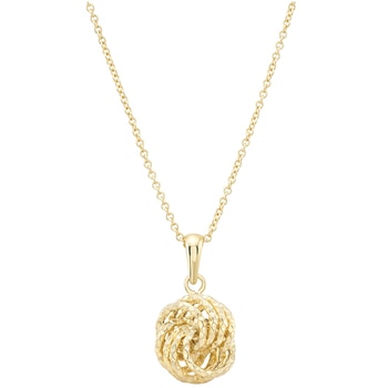 14KT Yellow Gold Love Knot Pendant