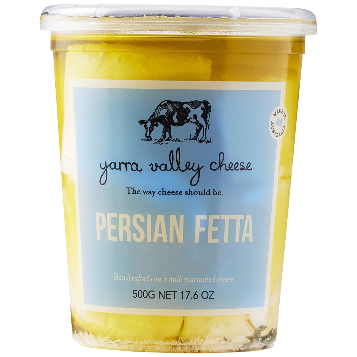 Yarra Valley Cheese Persian Fetta 500 gram