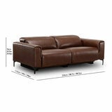 D38 268050 Hudson Power Leather Sofa D38 268050 Hudson Power Leather Sofa