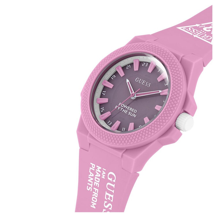 GUESS Eco Pink Outspoken Solar Women's Watch GW0587L3