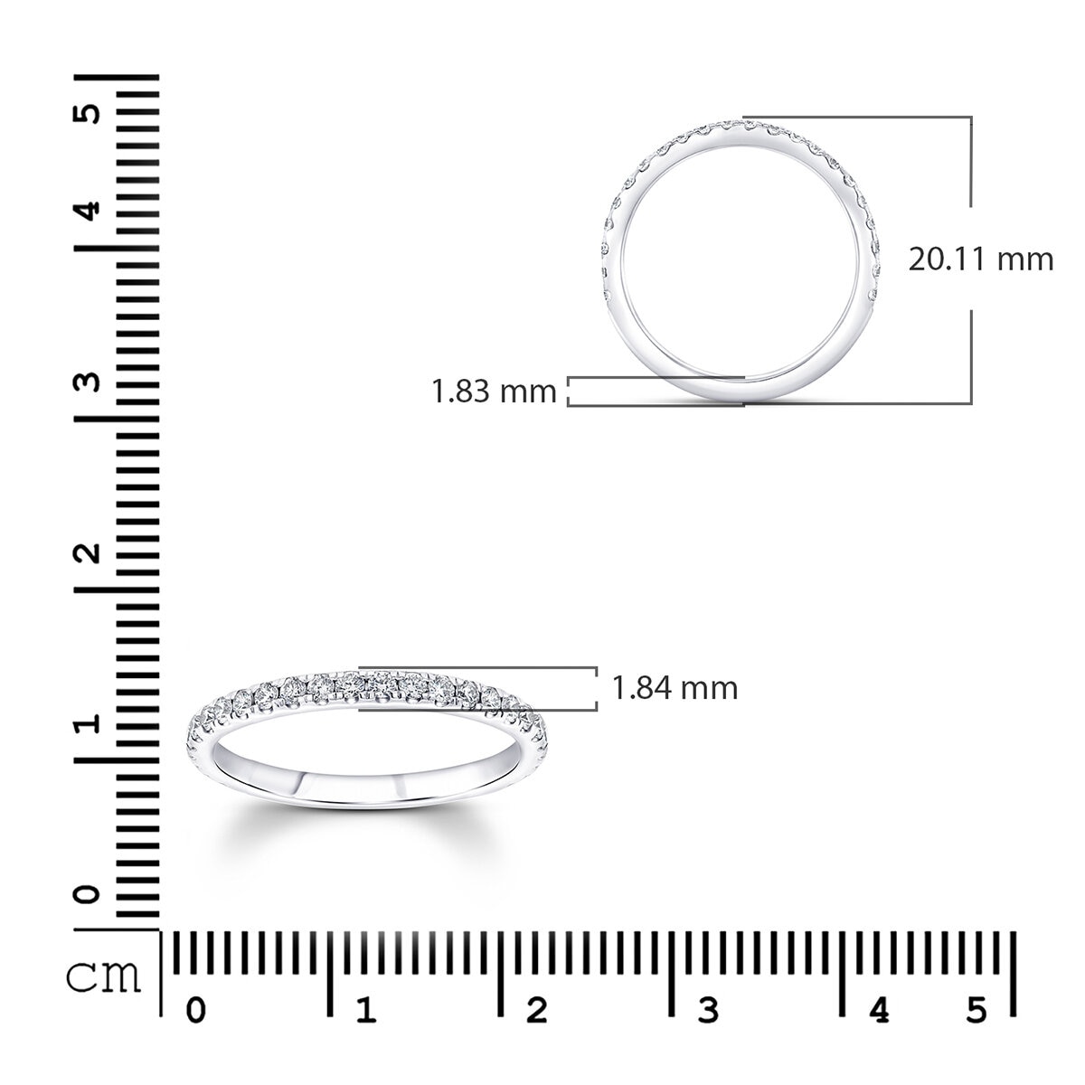 18KT White Gold 1.68ctw Diamond Bridal Set With 1.00ctw Centre