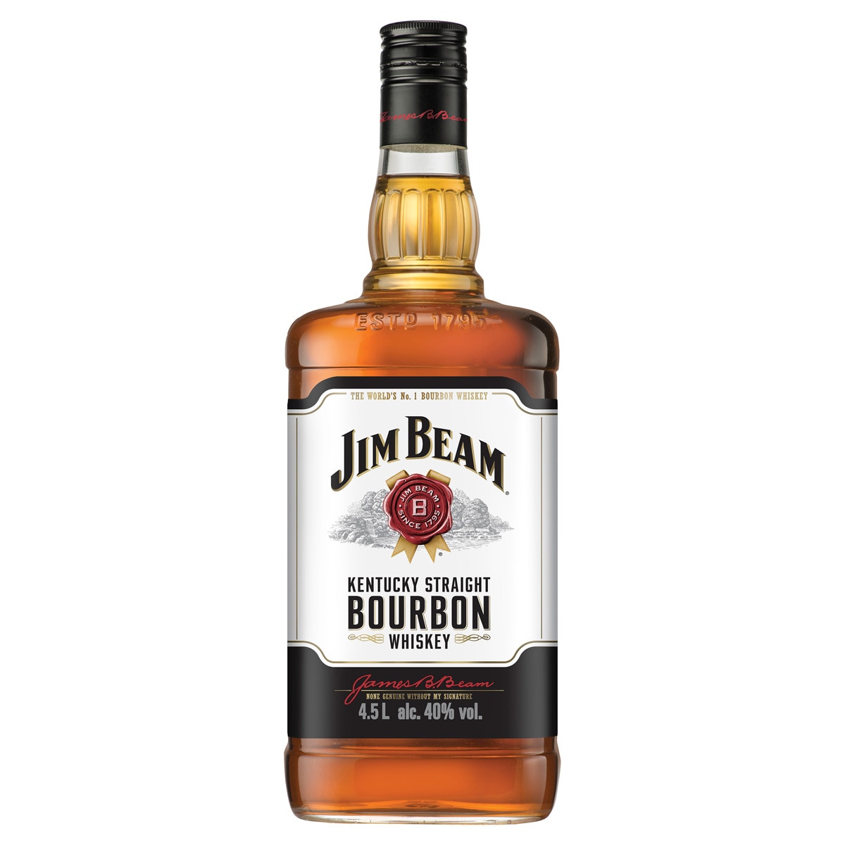 Jim Beam White Label Bourbon Whisky 4.5L