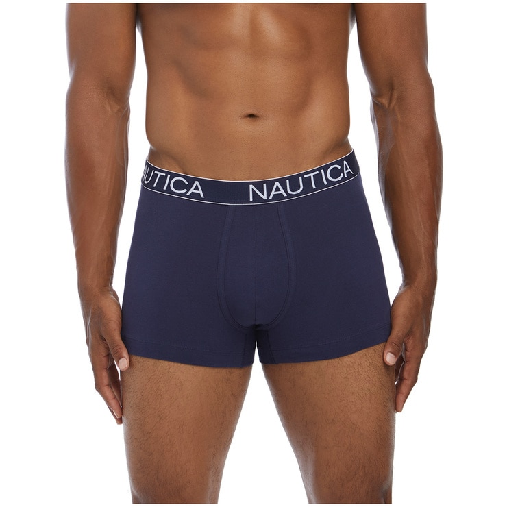 Nautica Men's 3pk Trunks Peacoat & Stripe Costco Australia