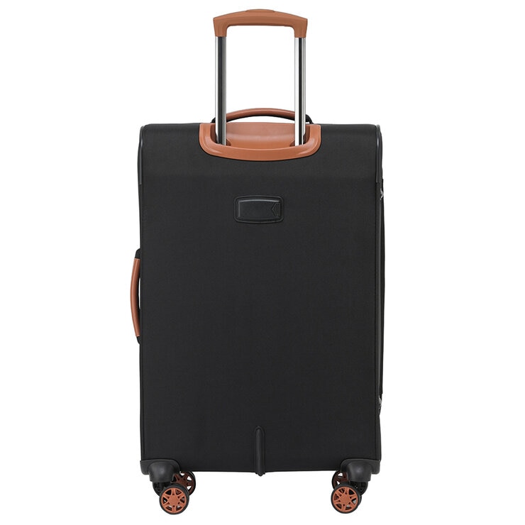 Tosca Park Avenue 3 Piece Luggage Set Black Tan Tosca Park Avenue 3 Piece Luggage Set Black Tan