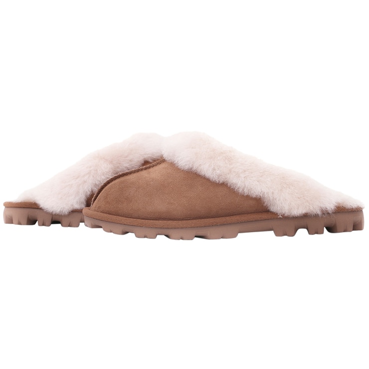 Kirkland Signature Women's Shearling Slippers Chestnut Costco Australia