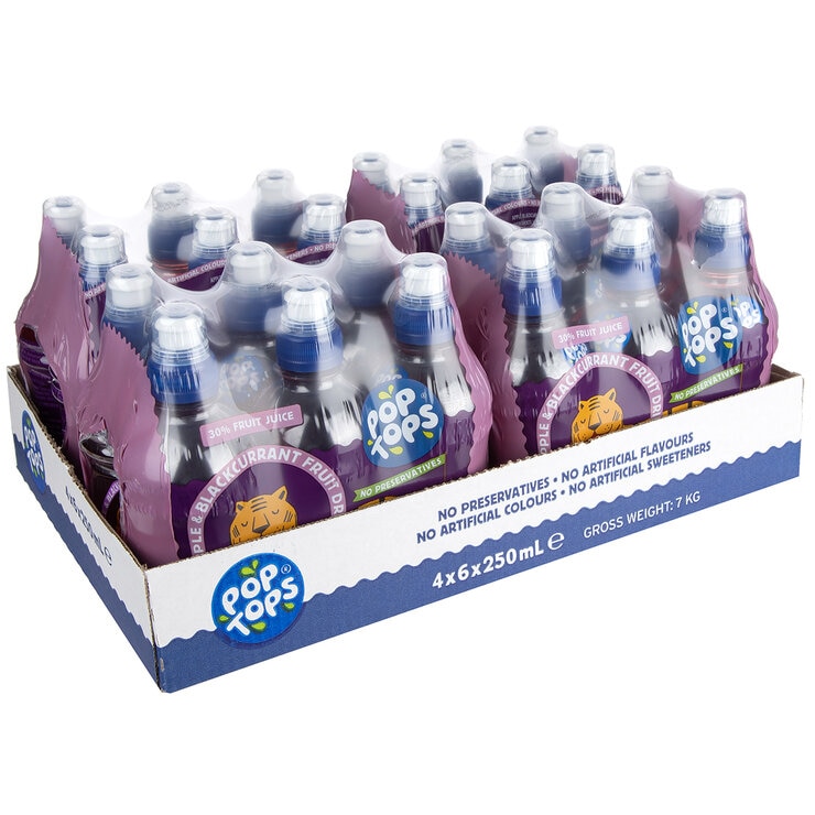 PopTops Blackcurrent 24x250ml PopTops Blackcurrent 24x250ml