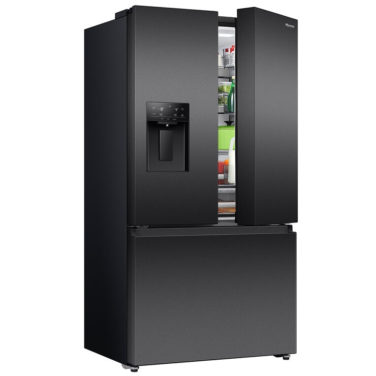 Hisense 634L PureFlat French Door Fridge Dark Steel HRFD634BW