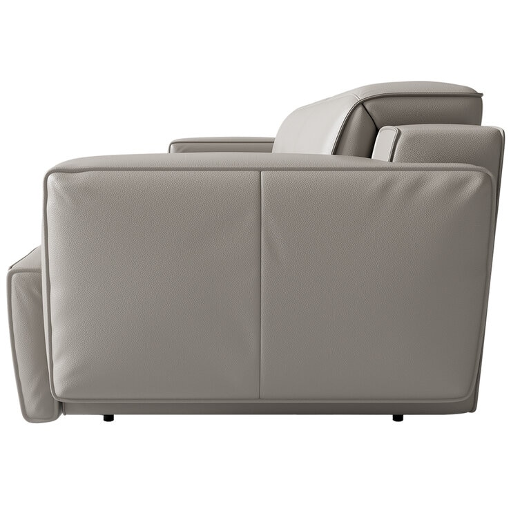 Valencia Valentina Leather Reclining Lounge 3 Seater Grey Color
