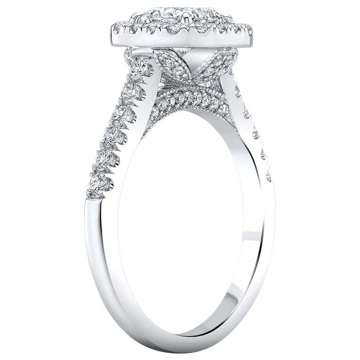 18kt White Gold 2.0ctw Diamond Bridal Set with 1.0ctw Centre Stone