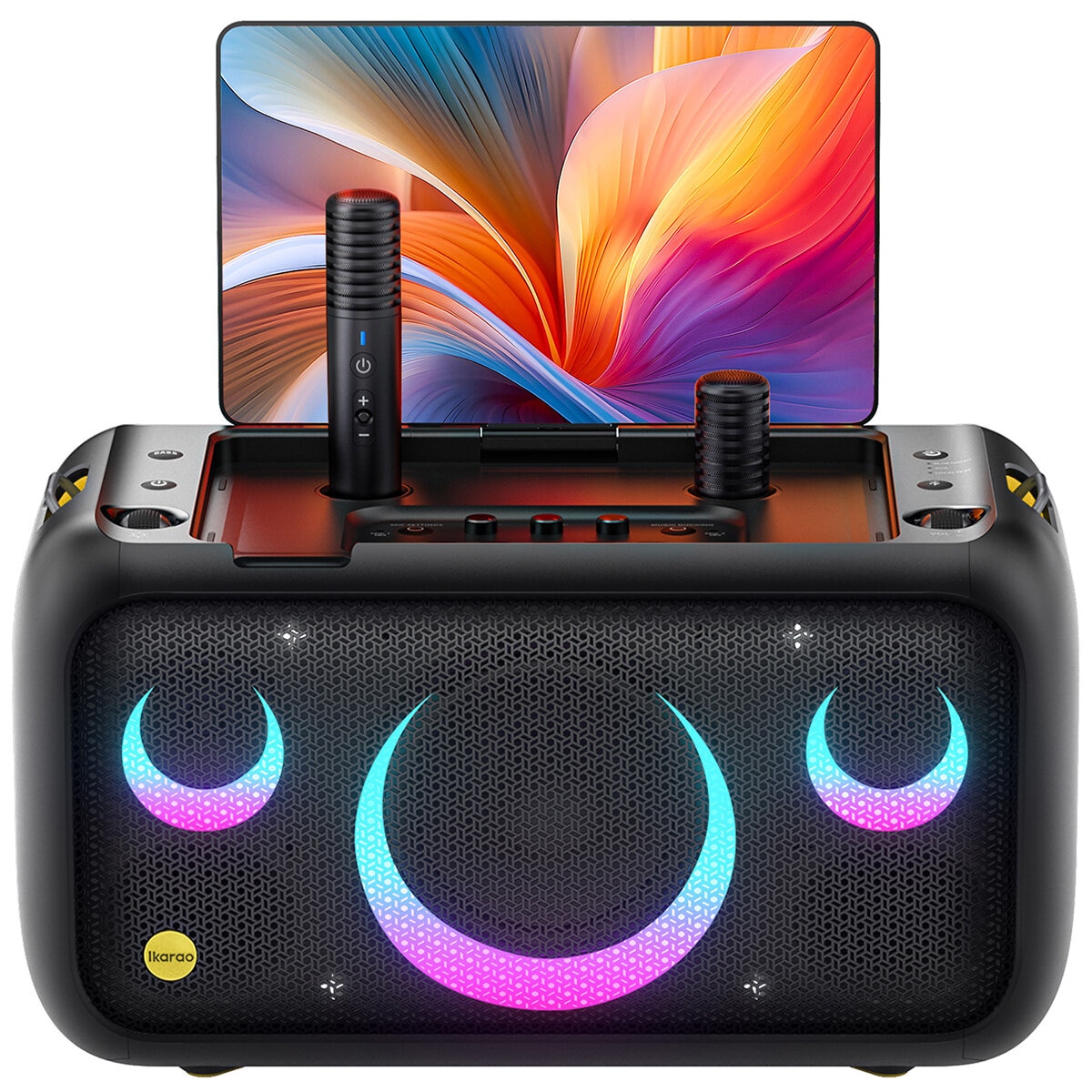 Ikarao Break X1 Portable 800W Karaoke Machine with 13.3 Inch Lyrics Display IK-Break-X1