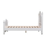 Moran Cassis King Single Bed with Encasement and Slats, White