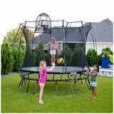 Springfree All Black 3M Medium Round Trampoline Bundle