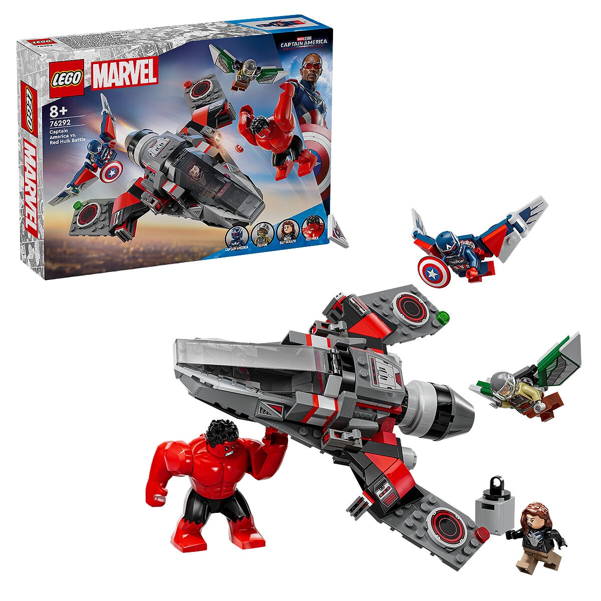 LEGO Marvel Captain America vs. Red Hulk Battle 76292