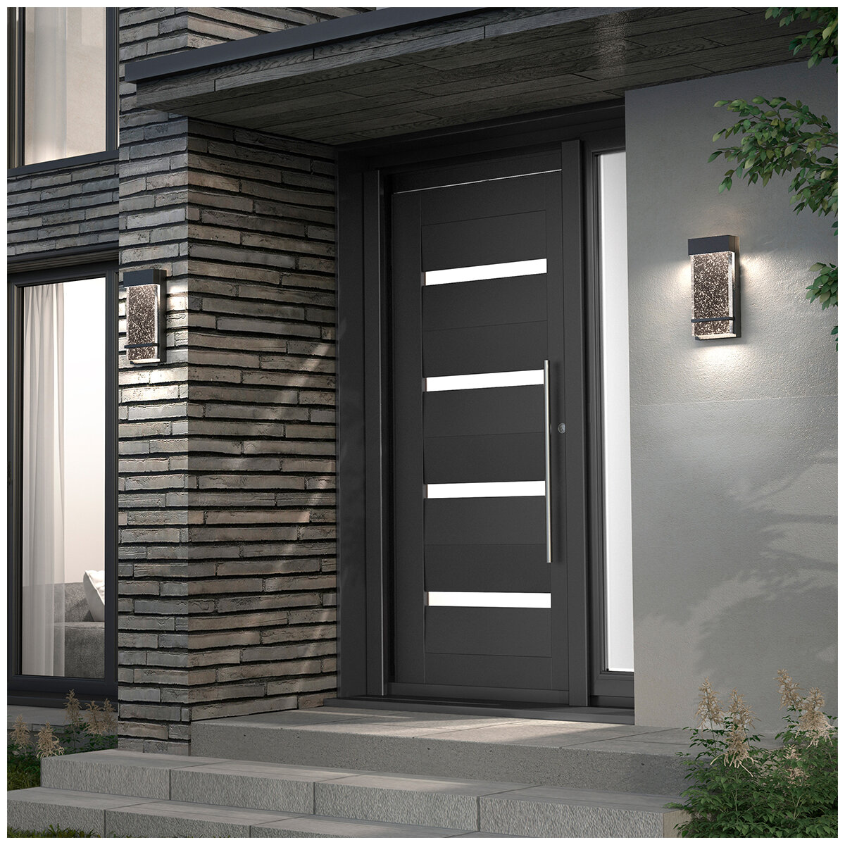 Artika Skyler Indoor-Outdoor Bubble Glass LED Wall Light - OUT-SK-C6BL Artika Skyler Indoor-Outdoor Bubble Glass LED Wall Light - OUT-SK-C6BL