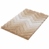 Riviera Homes Chevron Bath Mat 2 Pack Mocha
