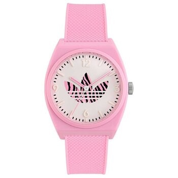 Adidas Originals Street Project Two Pink Resin Strap Analogue Watch AOST23553